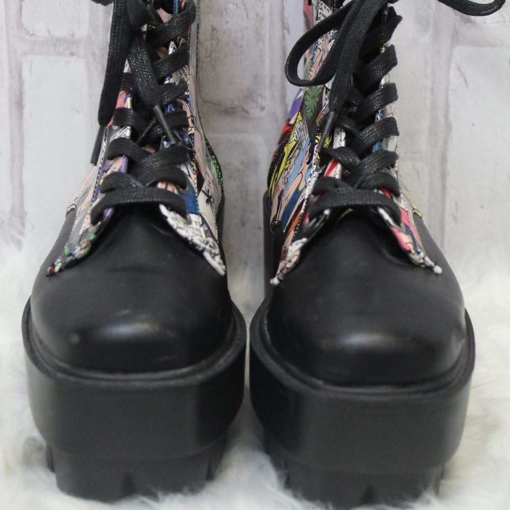 Brand New Cartoon Combat Platform Boot - Picture 4 of 8